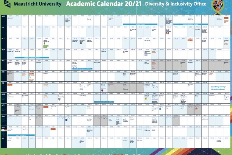 D&I Academic Calendar Maastricht University